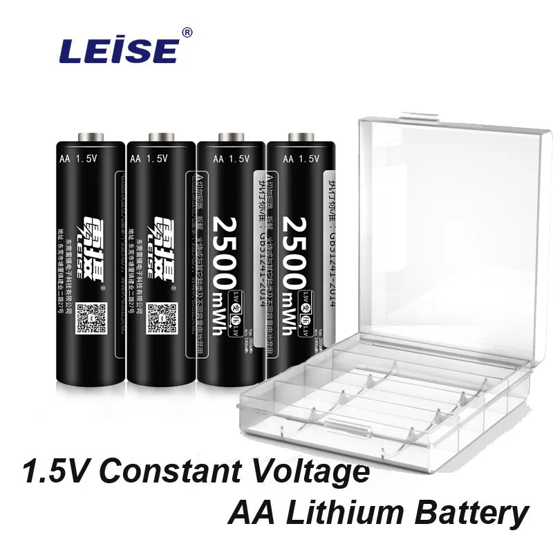 Leise 1 5 V AA mwh перезаряжаемая литиевая батарея 2a Li ploymer батареи высокой емкости