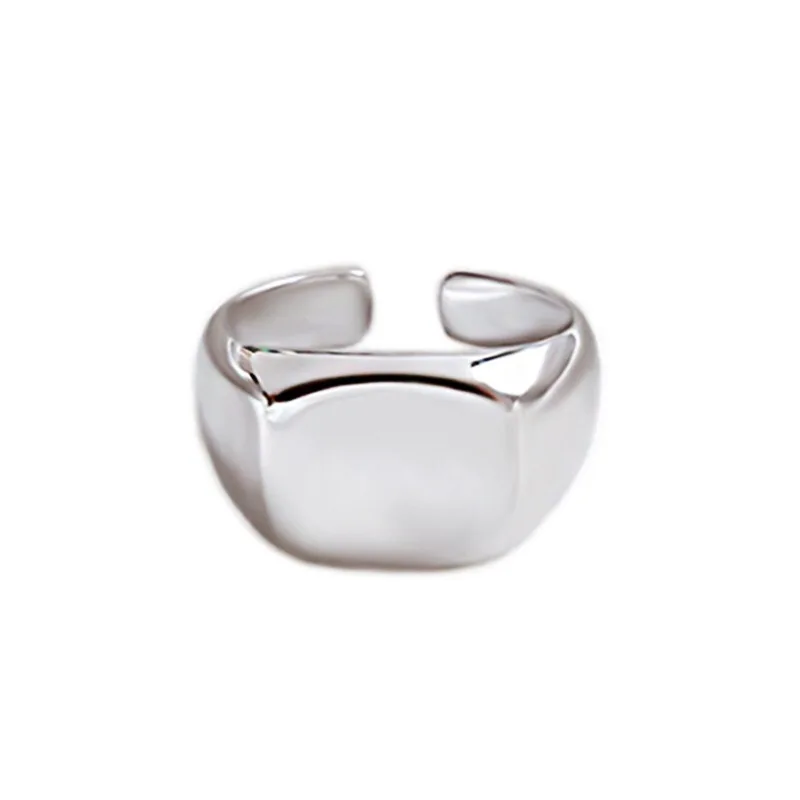 

Minimalist Geometric Real 925 Sterling Silver For Fashion Women Cute Fine Jewelry 2020 Accessories Gift