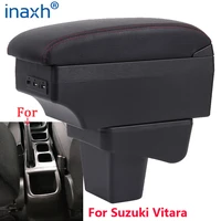 for suzuki vitara armrest retrofit parts dedicated car armrest center storage box car accessories interior usb easy to install