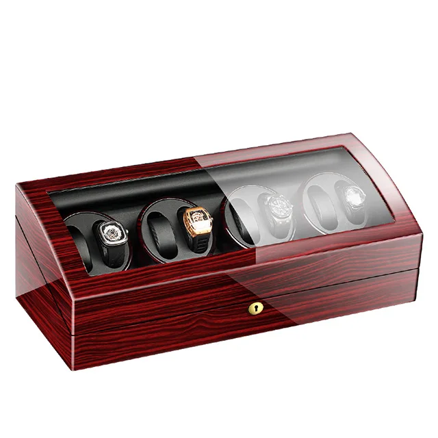 

8+9 PU Leather Piano Parts Automatic Watch Winder Shaker Watches Storage Box Rotations Motor Gyro Watch Winder Box 8