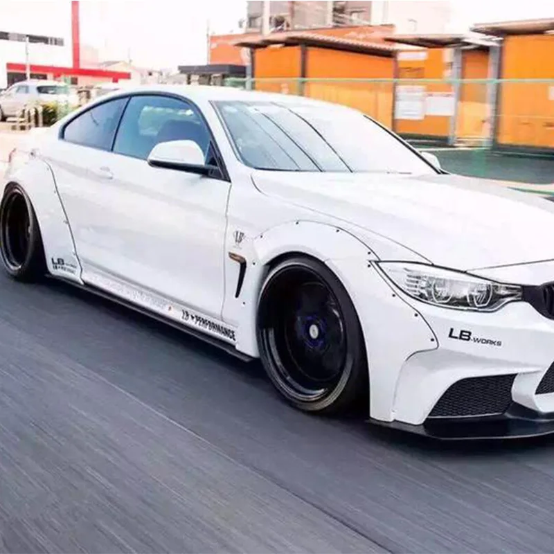 F82 LB Style комплект с широким корпусом передний бампер спойлер задний боковое крыло