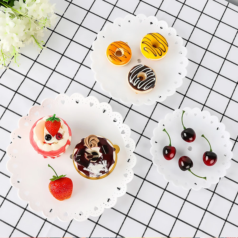 

3 Tier Cake Stand Afternoon Tea Wedding Plates Party Tableware New Bakeware Plastic Tray Display Rack Cake Decorating Tools