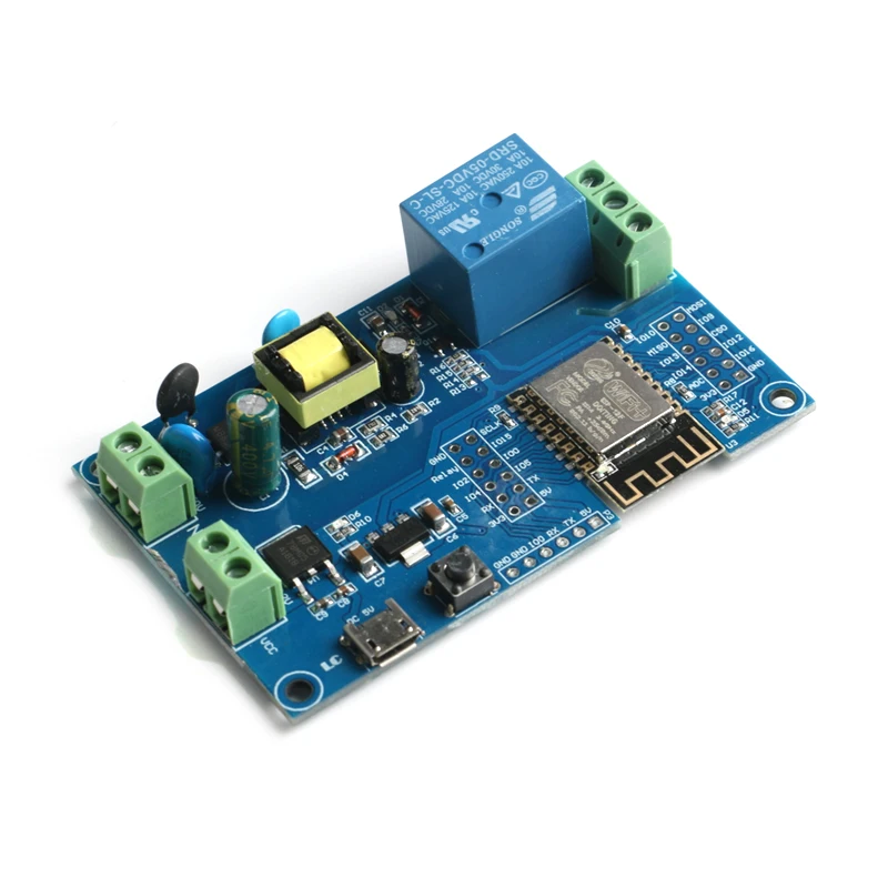ESP8266 ESP-12F триггерный релейный модуль переменного тока 90 -250V AC/DC 12V WI-FI