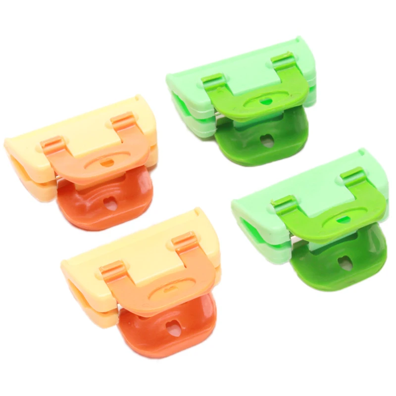 

4PCS Portable ABS Practical Food Sealing Very Strong Clamp Clip Powder Food Package Bag Clip GI678654