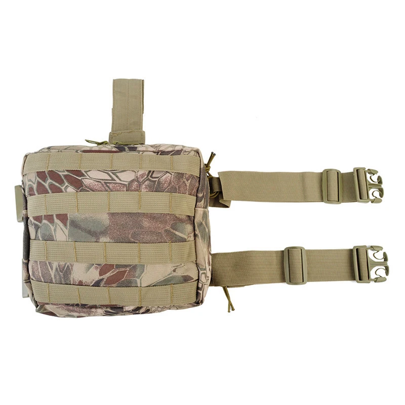 HLD Camo Тактический Молл 600D капля ножная сумка дампа падение ноги панель Утилита сумка для пейнтбола страйкбол хранения журнал камуфляж поясная сумка - Цвет: HLD Camo