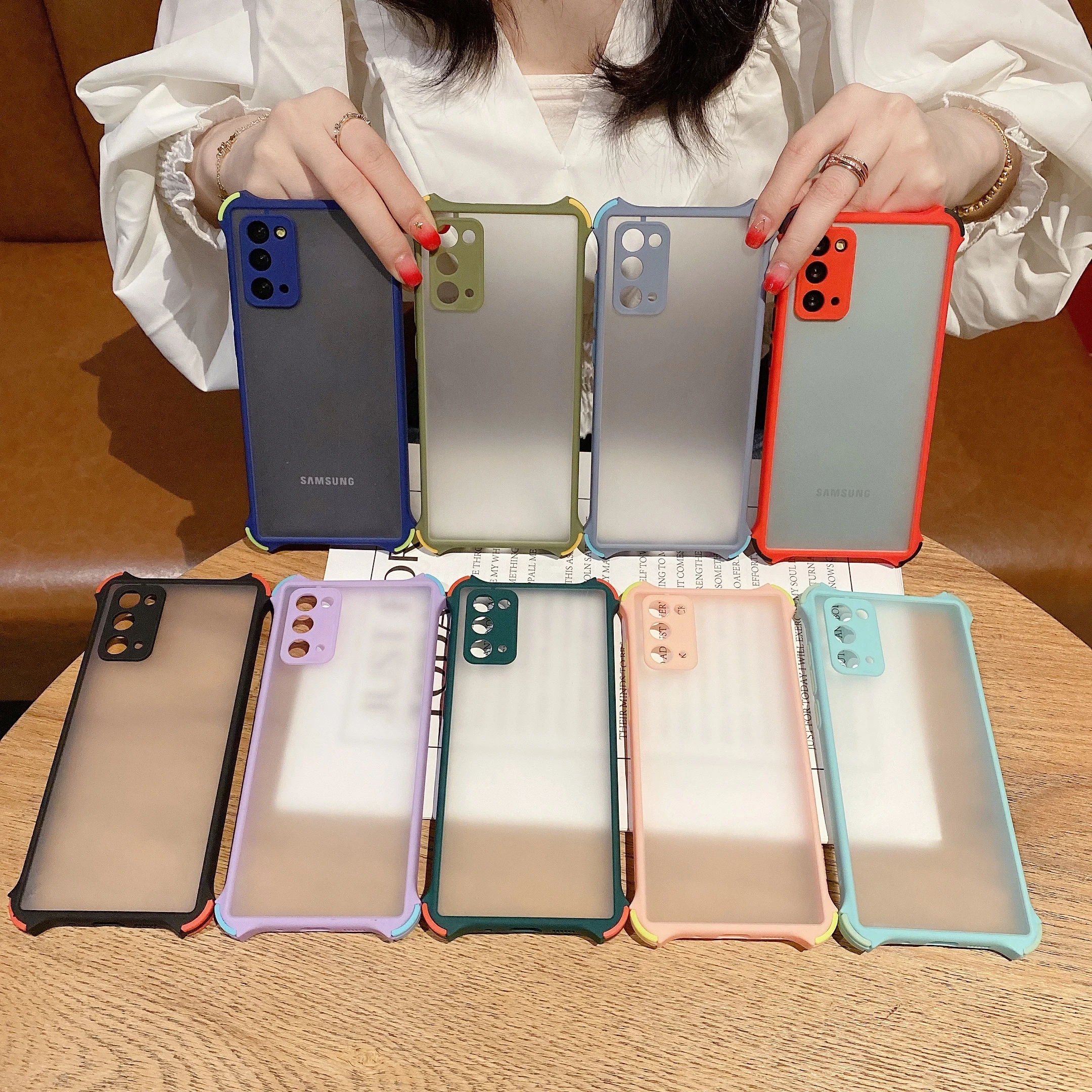 

Shockproof Case For Samsung Galaxy A52 A72 F62 M62 M30S M21 M31S M11 M51 M02 A21 S A31 A51 A71 M01 A02 Armor Matte Simple Cover