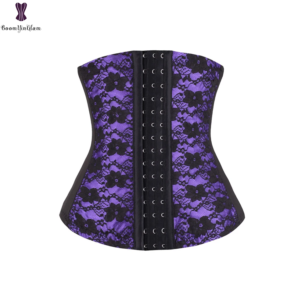 

Waist Trainer Corset Underbust Cincher Boned Lingerie Bustier Sexy Costume Elastic Hook Body Shaper Tops Lace Shaper 884A#