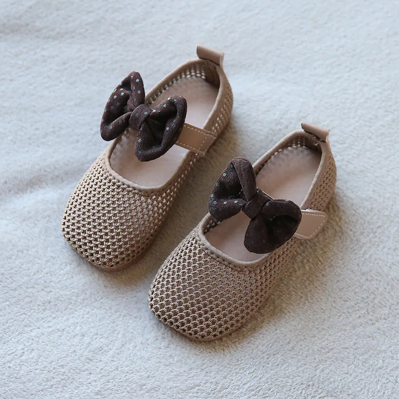 

Summer Woven Hollow Princess Sandals Children Girls Student Kids Flats Soft Bottom Baby Toddler Beach Shoes Size 21-30