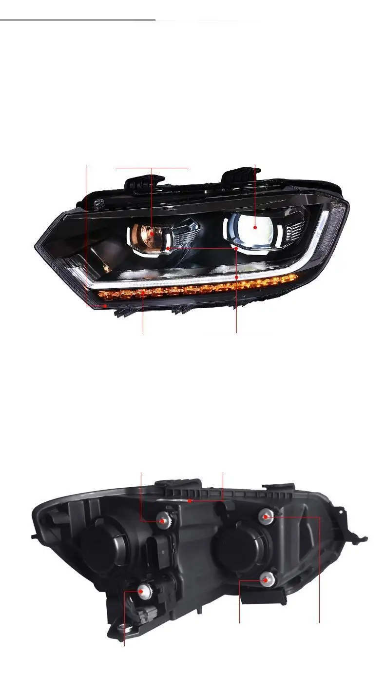 Neblineros Running Exterior Luces Led Para Авто Cob фары передние противотуманные задние Автомобильные фары в сборе 16 17 для Volkswagen Bora