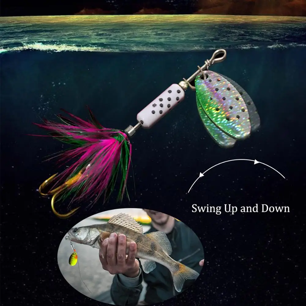 Рыболовная блесна 4 шт. г Спиннер наживка металлическая ложка искусственная