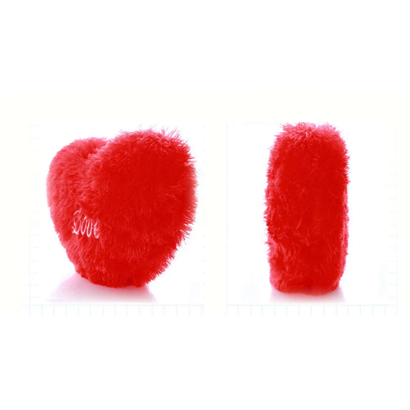 

1Pc Kids Creative Soft Plush Stuffed Red Love Heart Shape Pillow Toys for Kids Doll Wedding Party Decor Cute Fun Baby Toys