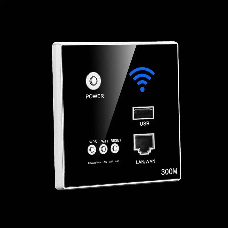 300 м встроенный wifi беспроводной маршрутизатор розетка точка доступа панель AP маршрутизатор usb зарядка умная розетка wifi ретранслятор расширитель для отеля