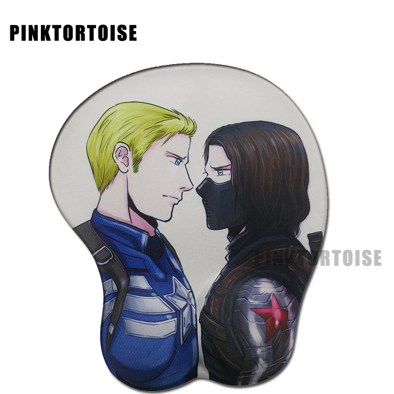 Аниме 3D коврик для мыши Коврик компьютерной игровой подушечка под запястье 260X210X30