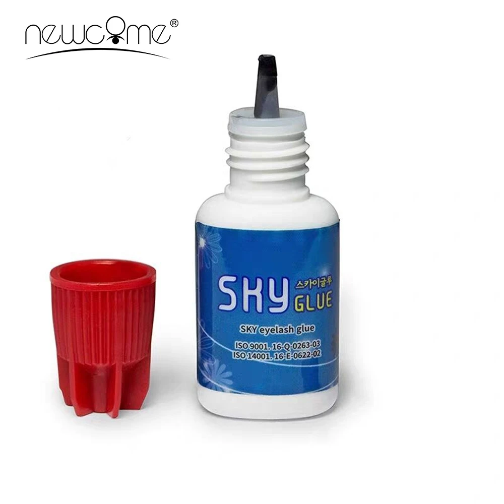 1 бутылка корейское небо клей для наращивания ресниц S + красная крышка 2s сухое