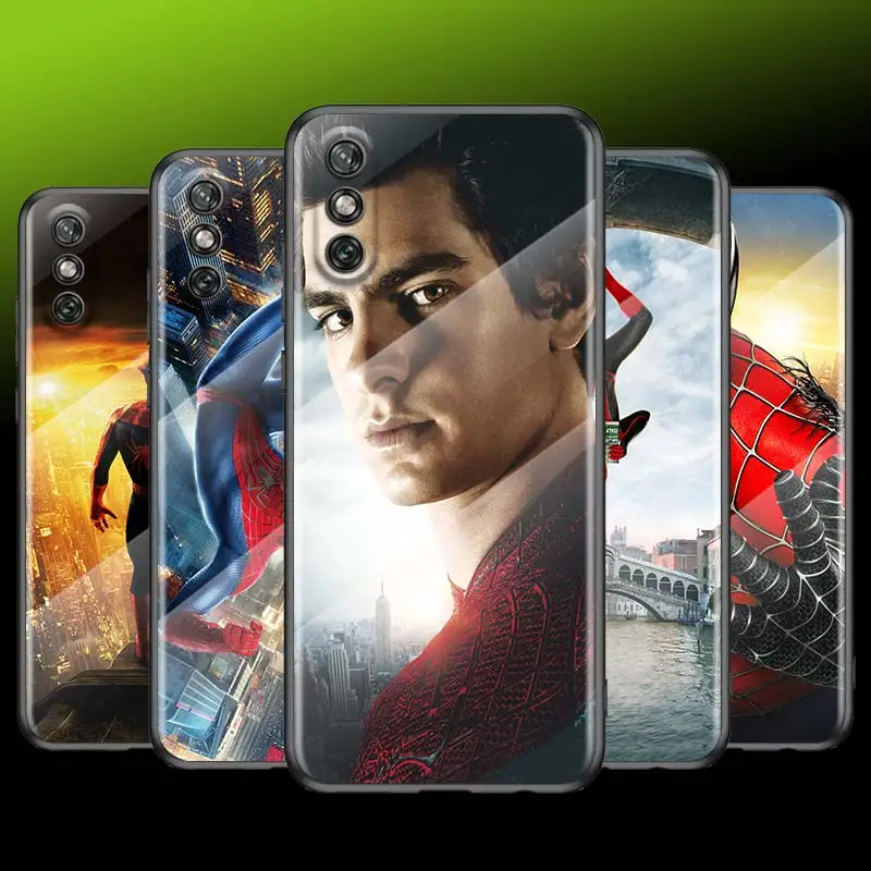 

Tempered Glass Cover Marvel Spider Hero For Huawei Y6 Y7 Y9 Y5P Y6P Y8S Y8P Y9A P Smart Z 2019 2020 2021 Phone Case