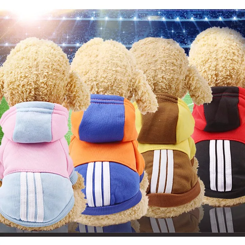 Мультяшная Одежда для собак зимнее теплое пальто куртка маленьких свитер