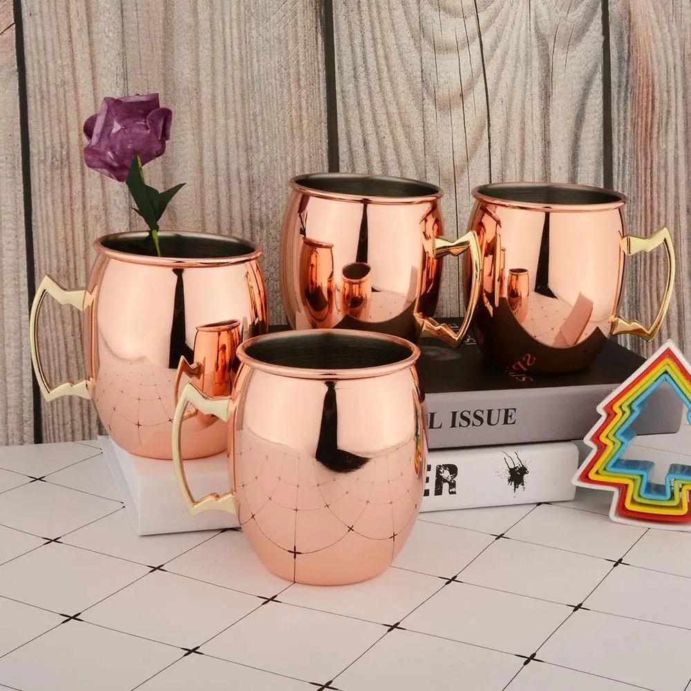 Медные кружки медные чашка из нержавеющей стали подкладка ручная работа с