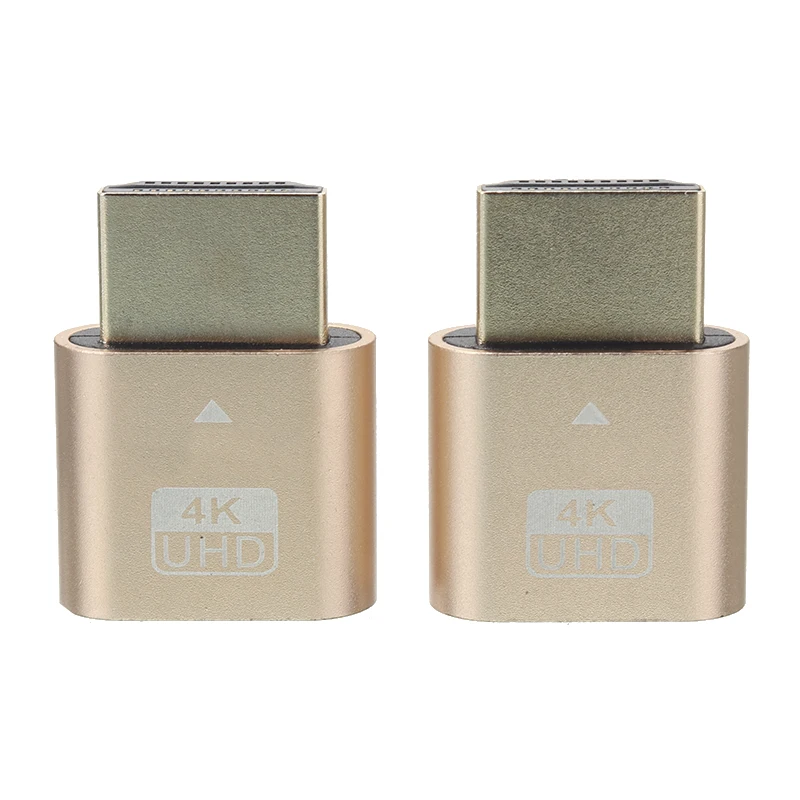 

2pcs High Quality HDMI-compatible Dummy Plugs 4K 1920x1080@60Hz Display Emulator Ghost For Mining Server