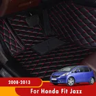 Автомобильные коврики для Honda Fit Jazz 2013 2012 2011 2010 2009 2008 коврики автомобильные интерьерные аксессуары пользовательские коврики Декор