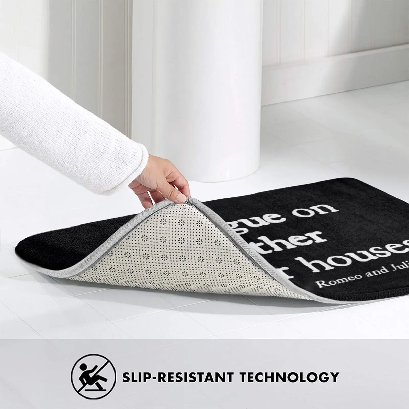 Чума на любой из ваших домов-Вильям Шекспира белая черном лице маска коврик ковер