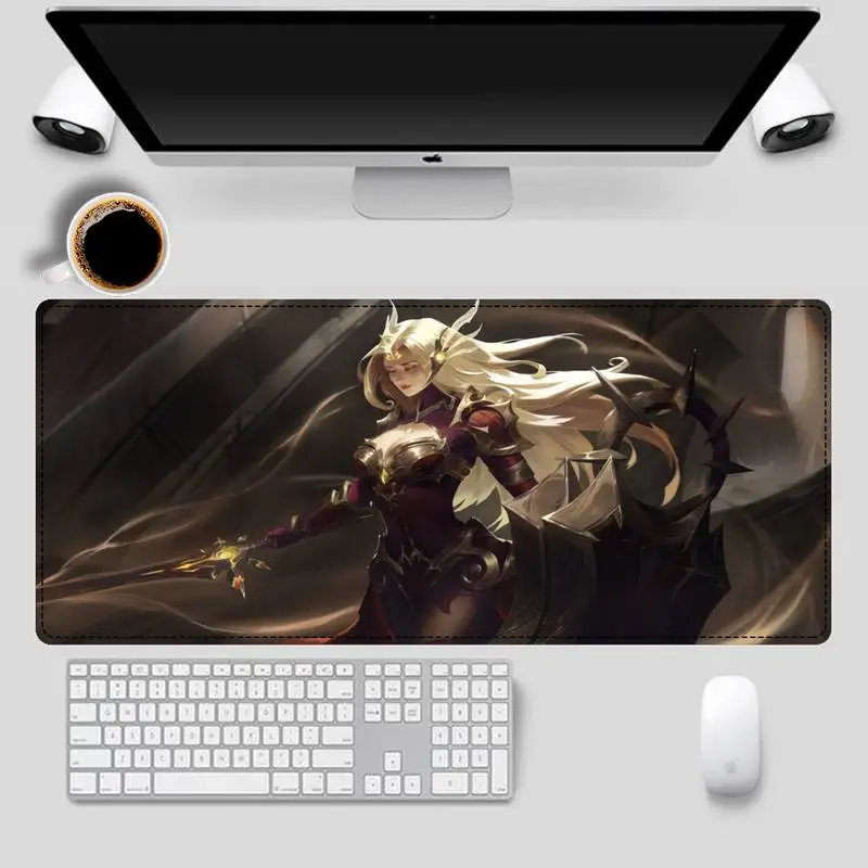 Распродажа игровой коврик для мыши League Of Legends Leona большой компьютерный Overwatch |