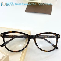 ivsta tf5404 cat eye glasses women with logo luxury brand designer top quality optical frame with box prescription glasses lady
