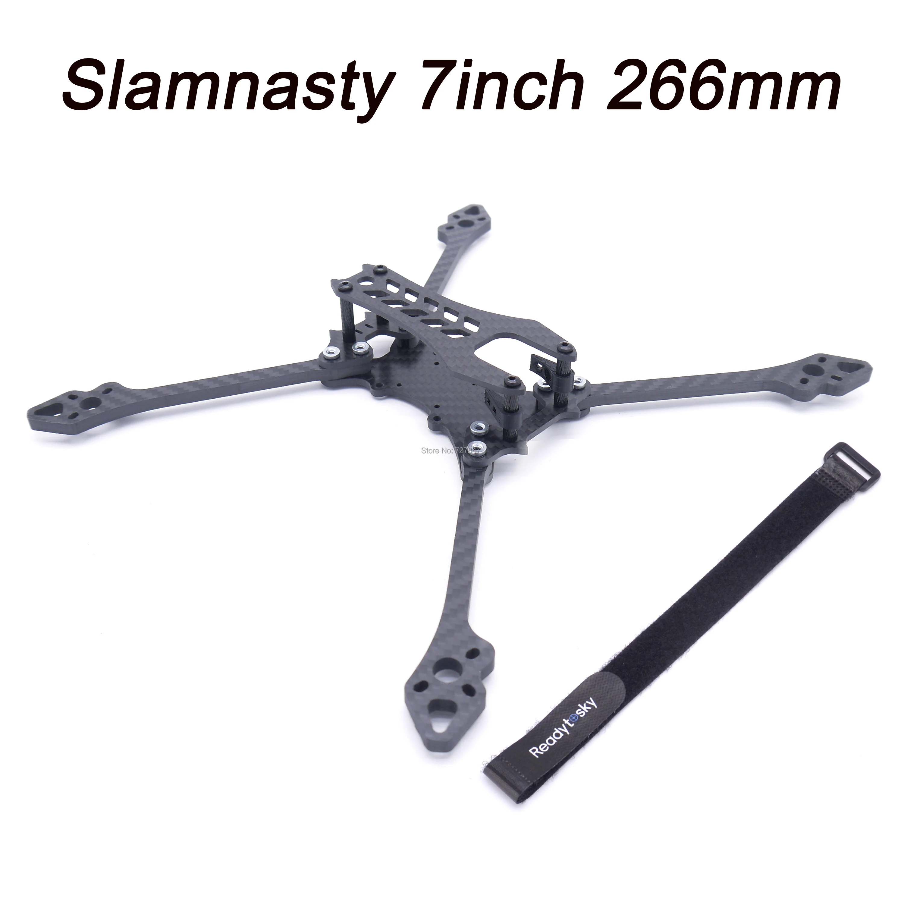 FPV Slamnasty 7 дюймов 266 мм углеродное волокно w/ 5 Arm quadcopter frame 3D печатный ТПУ держатель