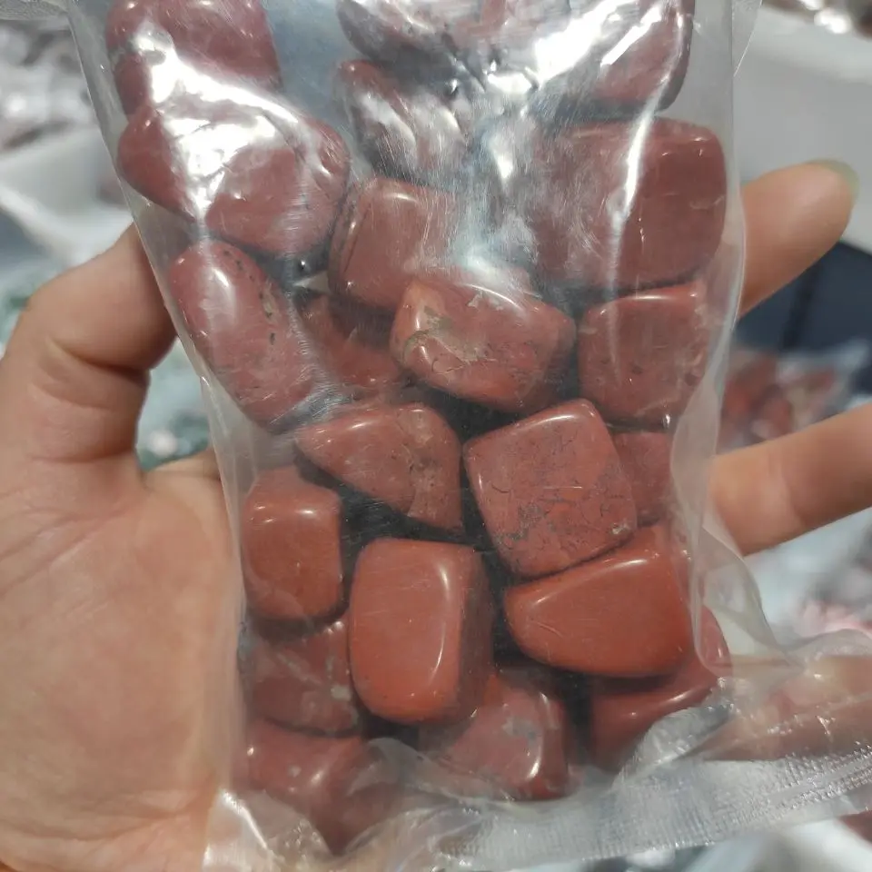 

Natural Red jasper Gravel Healing Rock Crystal Quartz Mineral Fish Tank Garden Flowerpot Decoration Energy Stones