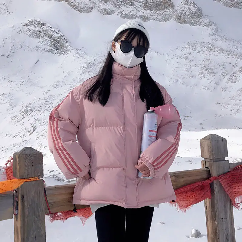 Winter Down Cotton Jacket 2021 New Korean Version of Loose Student Bread Clothes Women Winter Jacket Short Section Cotton Jacket