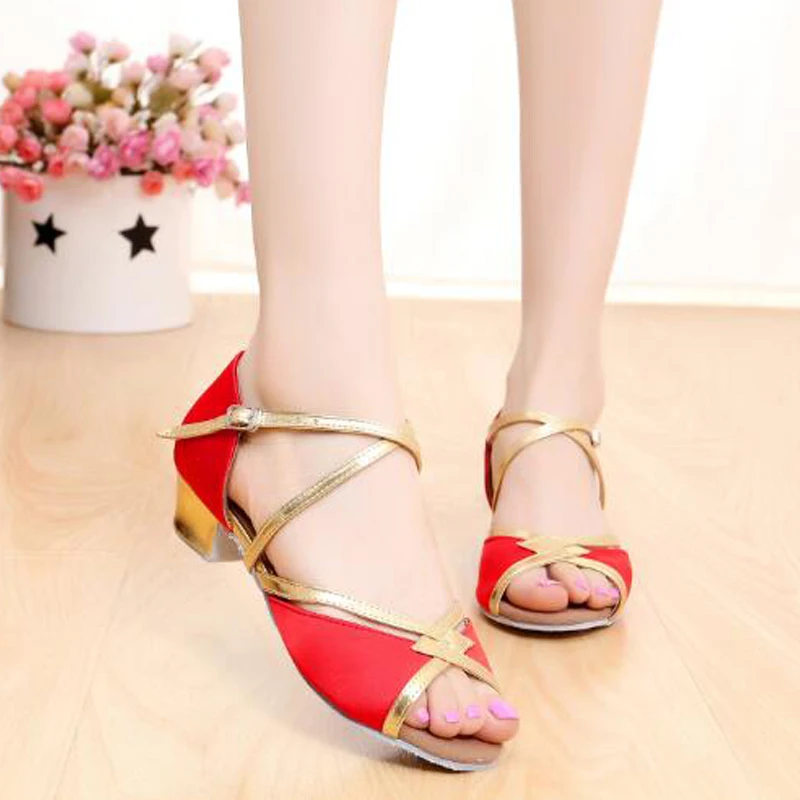 Женские туфли для латиноамериканских Танго танцевальные на низком каблуке 3 5 см