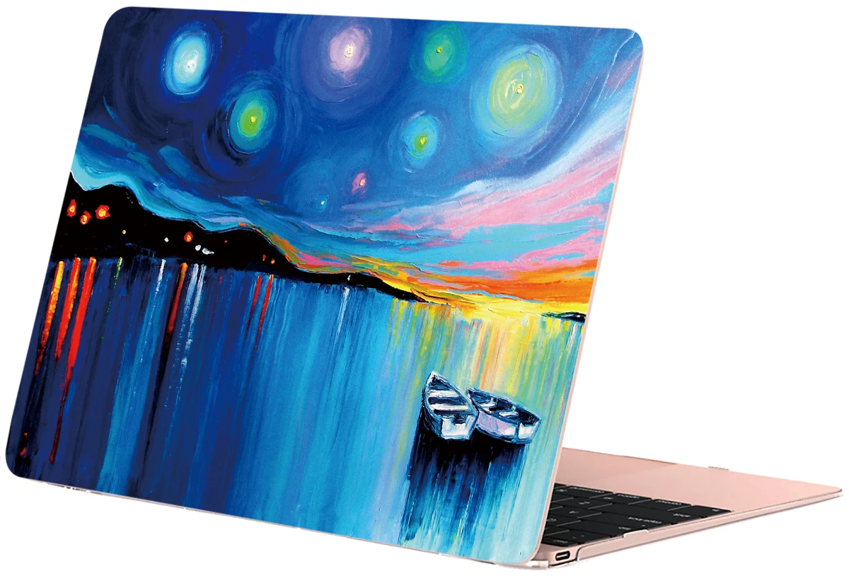 Чехол Sykiila для Macbook Air 11 13 Pro 12 13 15 чехол картина маслом оболочка A1706 A1707 A1989 Сенсорная панель Гог мрамор