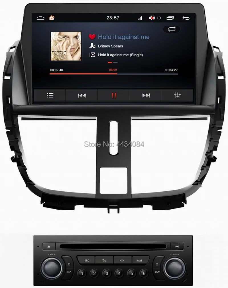 Автомобильный аудио стерео gps Ouchuangbo для Peugeot 207 поддержка 8 ядер usb swc mirror link Wi Fi S300