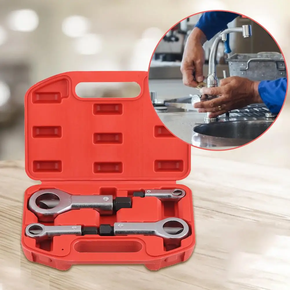 

9-27mm Damaged Nut Removal Puller Screw Bearing Steel 4PCS Repair Hand Tools Waterproof Nut Breaker Set With Box Drop Shipping
