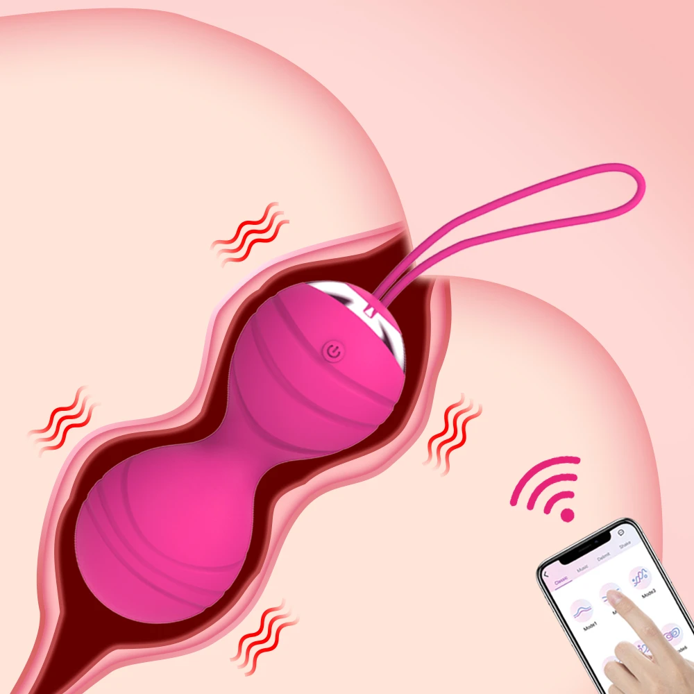 Беспроводной Вибратор Кегеля с управлением через приложение тренажер для