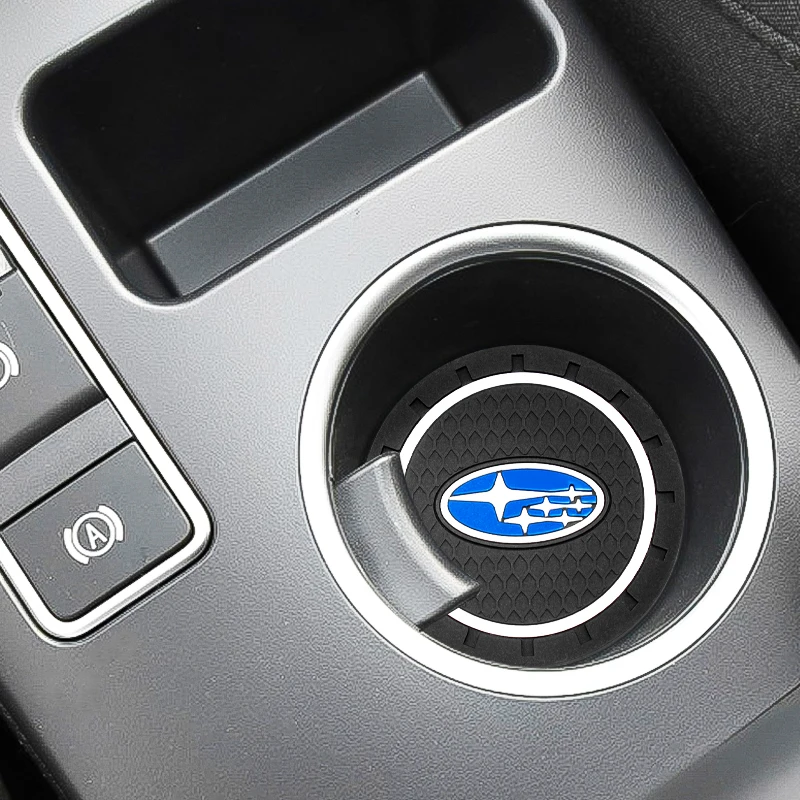 

2Pcs Car Water Cup Bottle Holder Anti-slip Pad Mat Silica Gel For Subaru forester impreza outback legacy xv sti Car