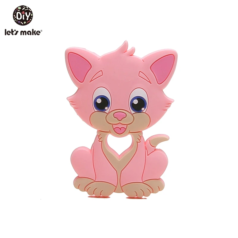 Let'S Make 1Pc Silicone Baby Teether Toddler Toys Diy Stroller Accessories For Pacifier Chain Owl Food Grade Toys Baby Teether - Цвет: 1ER12953