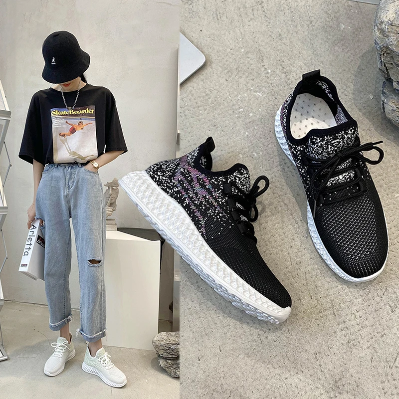 

Женские кроссовки летние из дышащей сетки, в сеточку