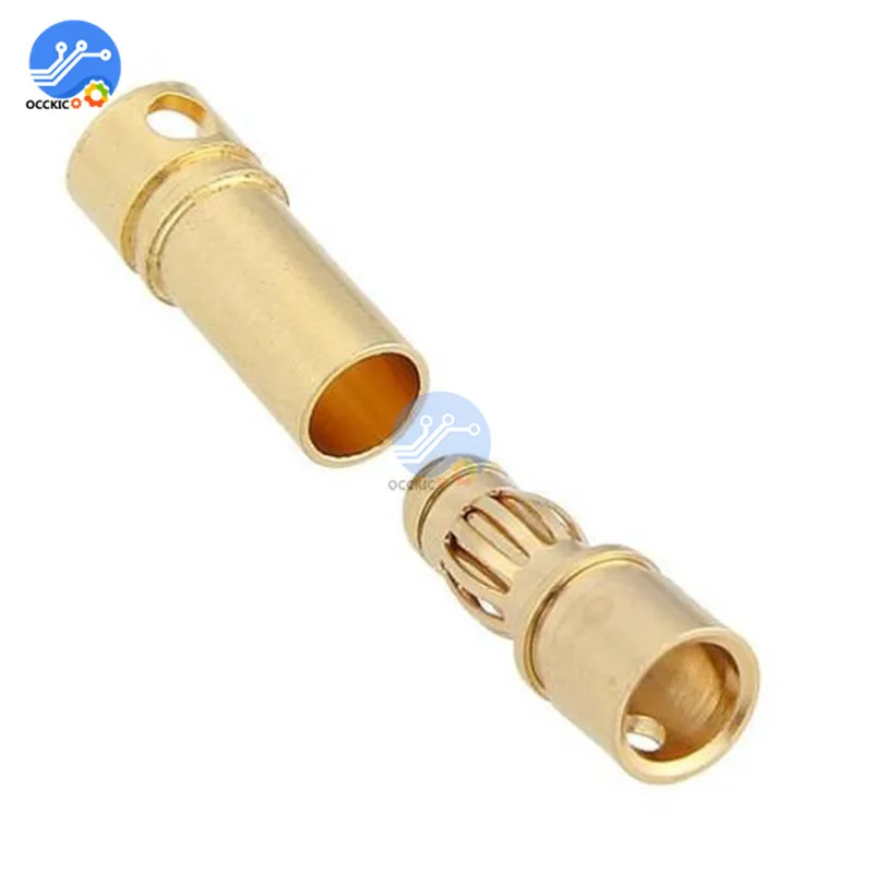 10Pairs(=20pcs/lot) RC 3.5mm Male/Female Gold-plated Bullet Banana Plug Connector New | Электроника