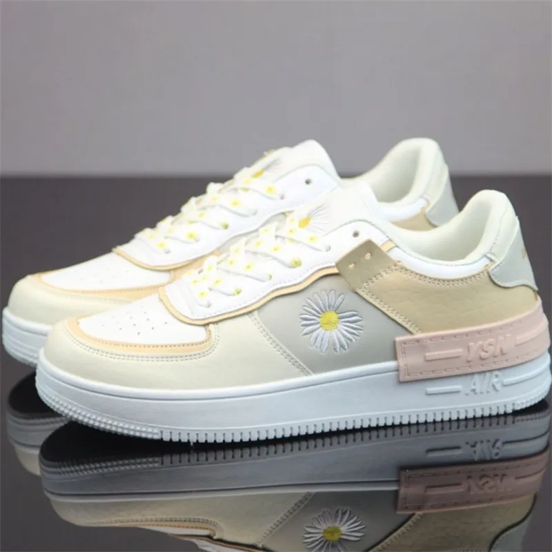

FAKUNTN Fashion Spring New Designer Hot Sale White Shoes Female Platform Sneakers Women Tenis Feminino Casual Female Shoes Woman