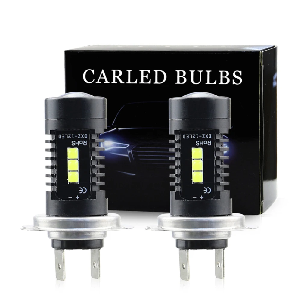 2PCS 12LED 60W LED Headlight Bulb Running Light Fixture H7 H8 H9 H11 Auto Replacement Parts Car Accessories | Автомобили и