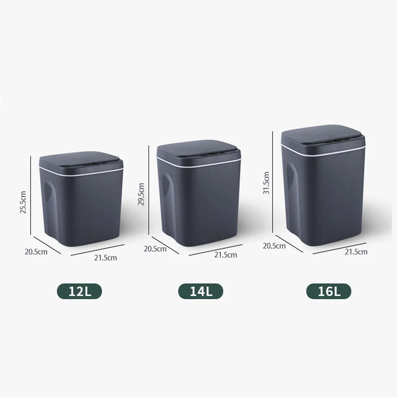 

Intelligent Trash Can Automatic Sensor Dustbin Smart Sensor Electric Waste Bin Home Rubbish Can For Kitchen Bathroom Garbage
