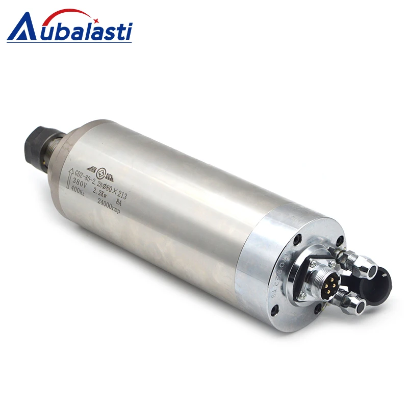 Aubalasti водяного охлаждения шпинделя GDZ 80 1.5KW 2.2KW ER11 ER16 ER20 Напряжение 220V 380V 5A 8A для