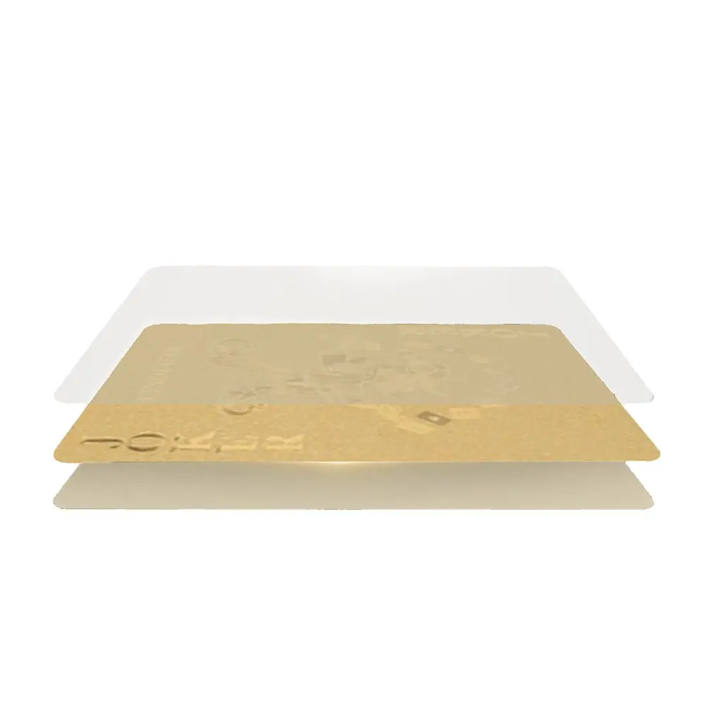 

Waterproof Gold foil Poker Cards Creative plastic Gold Collective Playing Cards