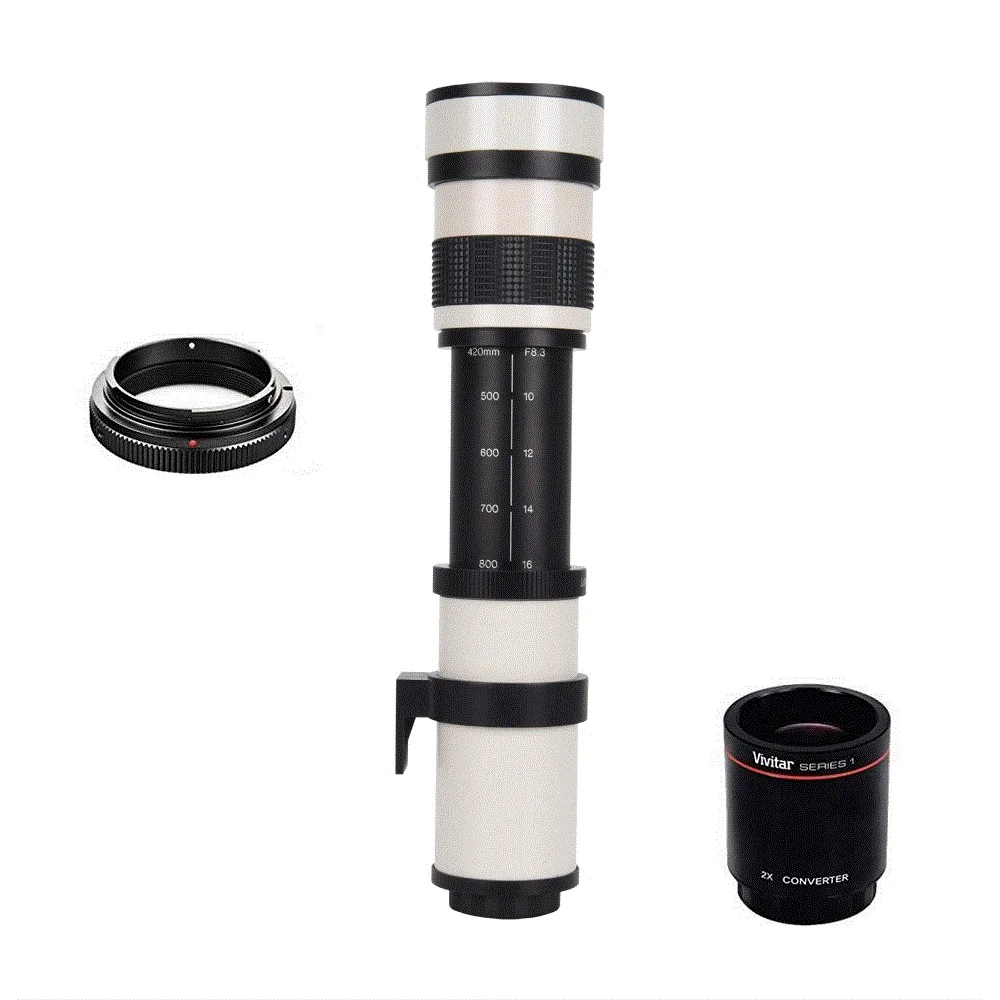 JINTU 420 1600 мм ручной супер телеобъектив зум объектив F/8 3 для Olympus M4/3 Micro Four Thirds
