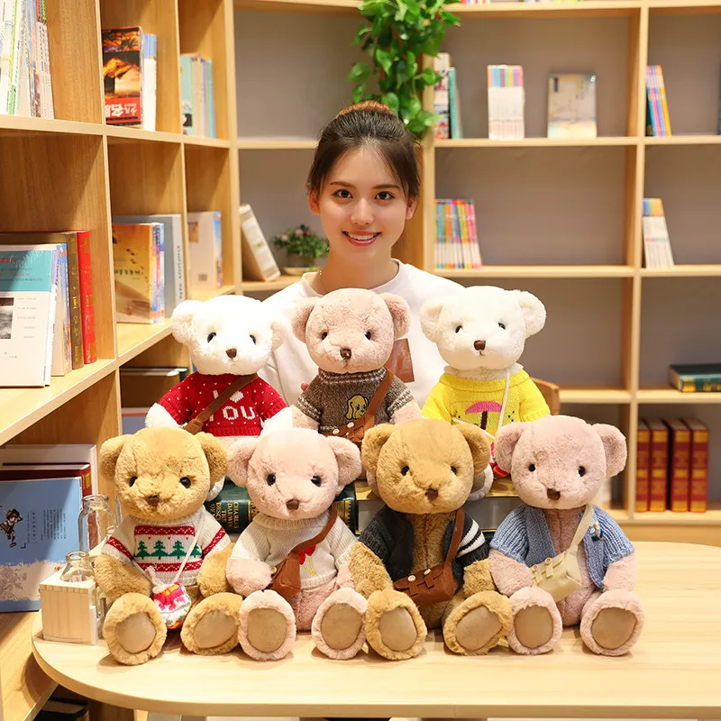 Милый плюшевый медведь свитер сумка через плечо модные мягкие медведи для