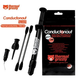 thermal grizzly conductonaut liquid metal thermal grease for cpu gpu graphics card thermal conductivity 73 wmk thermal paste free global shipping