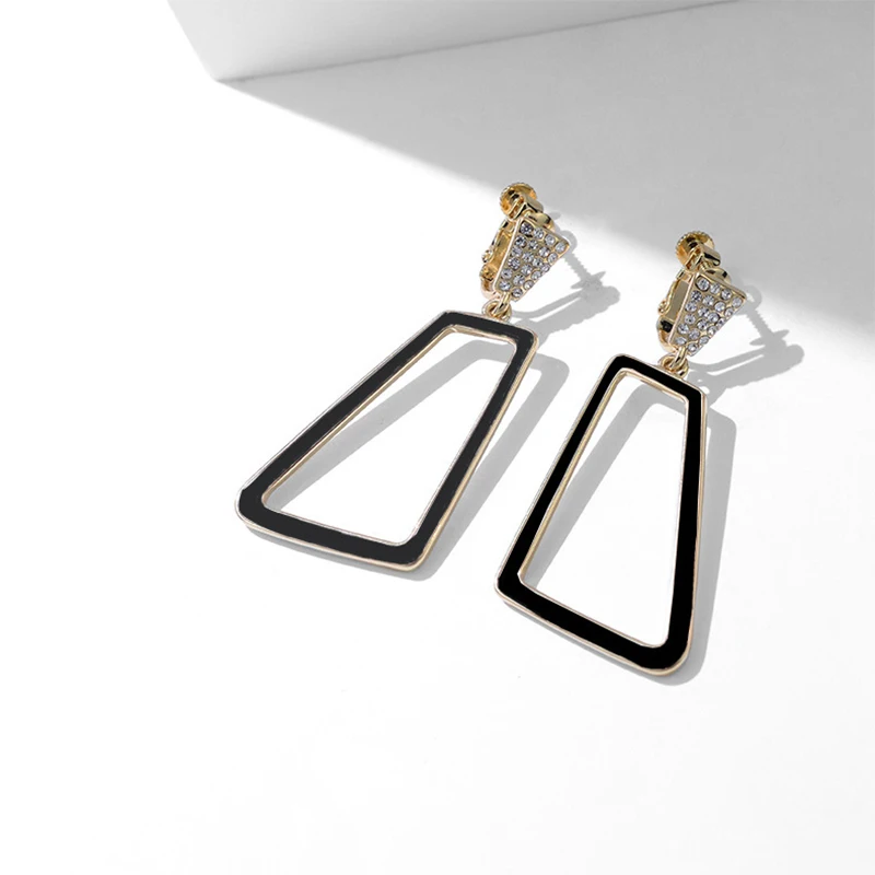 2021 New Earrings Jewelry For Women Geometry Irregular Without Pierced Clip Earrings Girl Fashion Party All-match Ear Clip Gifts