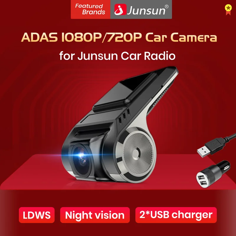 Для Junsun Android мультимедийный плеер с ADAS Автомобильный видеорегистратор FHD 1080P или 720P