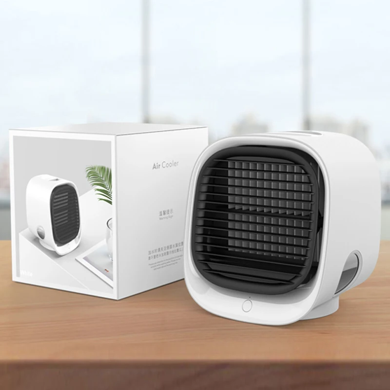 

Air Conditioner Cooling Mini USB Rechargeable Summer Air Cooler Refrigeration Sprayer Desktop Small Fan Electrical Appliances