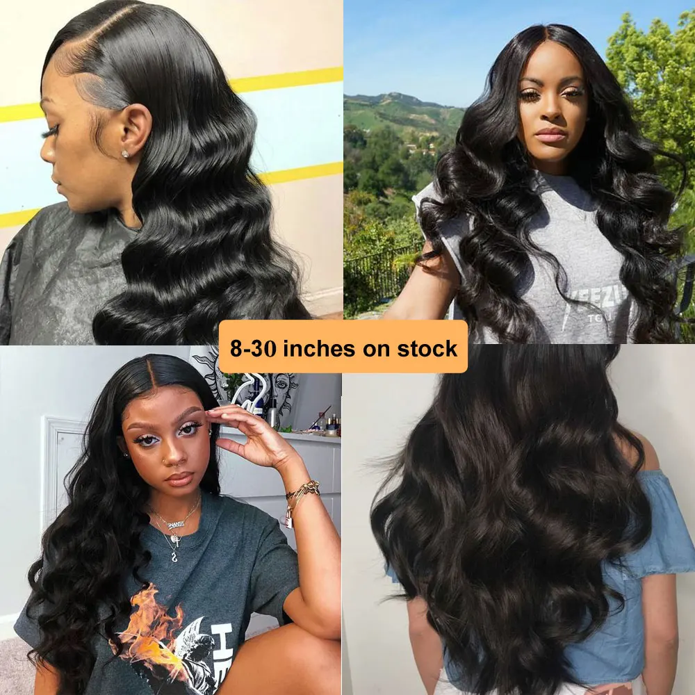 Волнистые пучки человеческих волос 28 30 дюймов перуанские пупряди натуральные